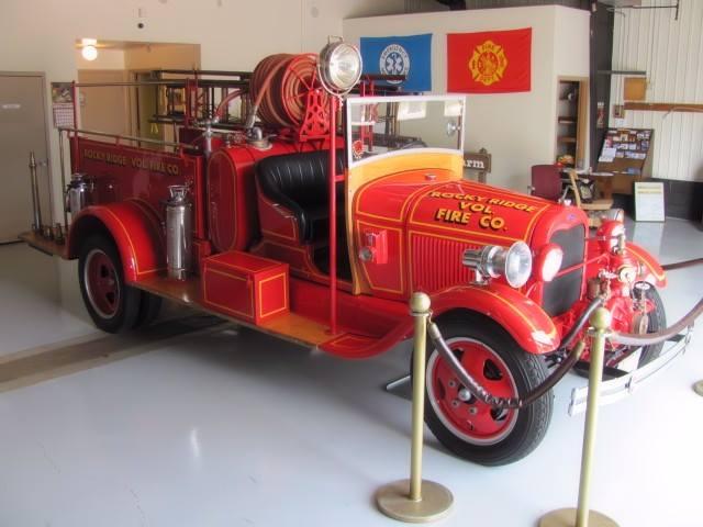 Model &quot;A&quot; Ford engine, first engine of the Vigilant Hose Company now owned by Rocky Ridge Vol. Fire Co. Occasionally on display at the museum