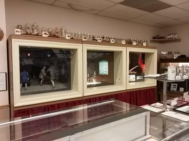 Mugs issued to help support the &quot;Volunteer Firefighter's Room&quot; atop the diorama formerly at the Vol. Firefighter's Room at the University of Maryland