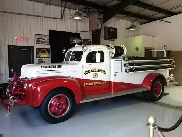 Old Engine 61, the second motorized engine of the Vigilant Hose Company, occasionally on display at the museum