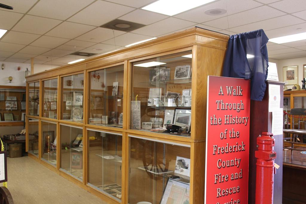 Displays of several Frederick County fire companies 