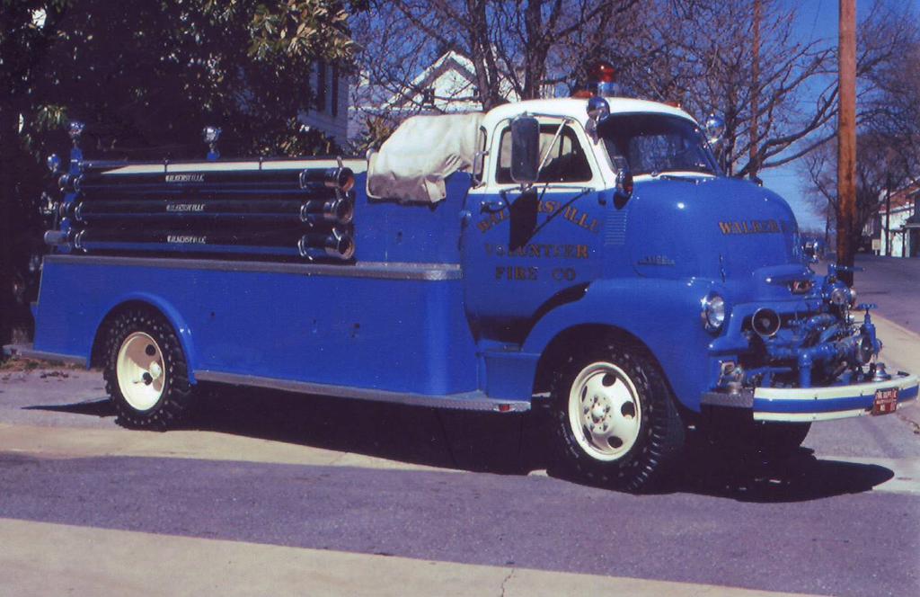 Unique &quot;stub nose&quot; Chevrolet engine tanker  of the Walkersville Vol. Fire Company 