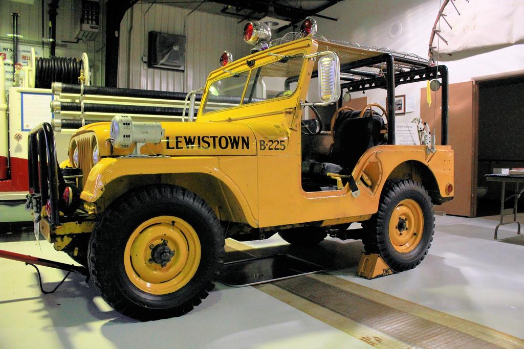 Old Brush 225 of the the Lewistown Vol. Fire Dept. occasionally on display at the museum now privately owned by museum member Doug Riddle 