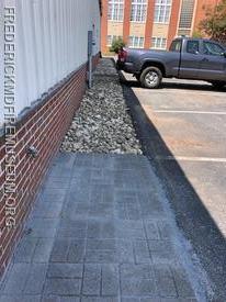 The Delaplaine Foundation provided grant funding for pavers and river rock installed by Barrick Garden Center on the north side of the museum 